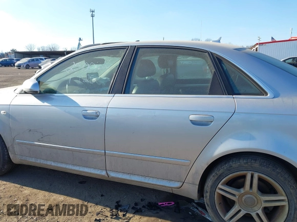 2008 Audi A4 2.0T with VIN WAUDF78E78A050728, listed as a IAAI auction lot 41400492 with 161,717 mi miles. Bid and sale history available at carsss.com. Image 14.
