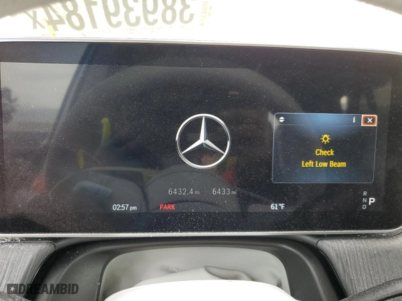 2023 Mercedes-Benz EQS with VIN 4JGDM2EBXPA019280, listed as a Copart auction lot 38939184 with 6,432 mi miles. Bid and sale history available at carsss.com. Image 9.