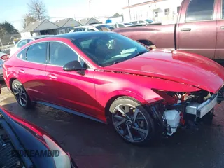 2021 Hyundai Sonata SEL Plus with VIN 5NPEJ4J22MH098175, listed as a IAAI auction lot 41379948 with 78,519 mi miles and . Bid and sale history available at DreamBid. Image 13.