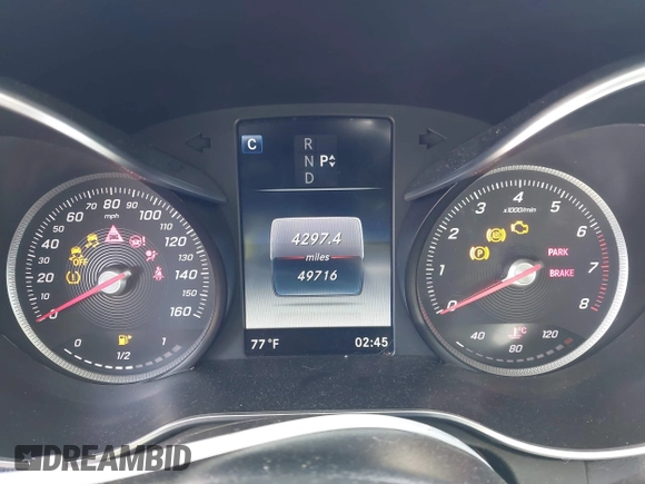 2017 Mercedes-Benz C 300 with VIN 55SWF4JB2HU200616, listed as a IAAI auction lot 41965346 with 49,716 mi miles and . Bid and sale history available at carsss.com. Image 7.
