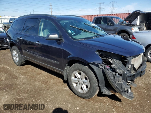 2015 Chevrolet Traverse LS with VIN 1GNKRFED7FJ138190, listed as a Copart auction lot 49616295 with Not Provided miles and Salvage Title. Bid and sale history available at DreamBid. Image 4.