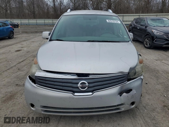 2009 Nissan Quest S with VIN 5N1BV28U99N106407, listed as a Copart auction lot 82570734 with 140,772 mi miles and Salvage Title. Bid and sale history available at carsss.com. Image 5.