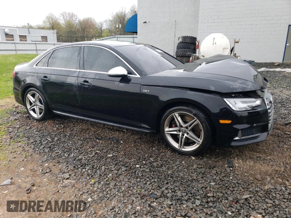 2018 Audi S4 Premium Plus with VIN WAUB4AF48JA167700, listed as a Copart auction lot 51366634 with 77,191 mi miles and Salvage Title. Bid and sale history available at carsss.com. Image 4.