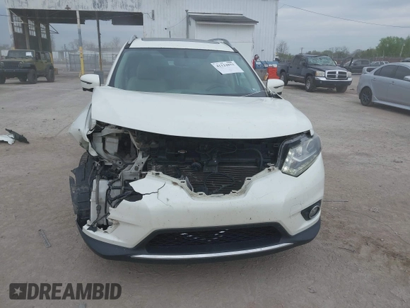 2016 Nissan Rogue SL with VIN 5N1AT2MV6GC844741, listed as a IAAI auction lot 42124853 with 176,617 mi miles and . Bid and sale history available at DreamBid. Image 6.