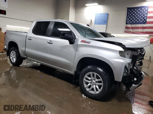 2019 Chevrolet Silverado 1500 RST with VIN 3GCUYEED8KG293051, listed as a Copart auction lot 46168195 with 51,790 mi miles and Salvage Title. Bid and sale history available at DreamBid. Image 4.
