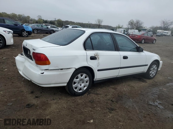 1998 Honda Civic LX with VIN 2HGEJ6676WH603129, listed as a Copart auction lot 52285505 with 49,646 mi miles and Salvage Title. Bid and sale history available at DreamBid. Image 3.