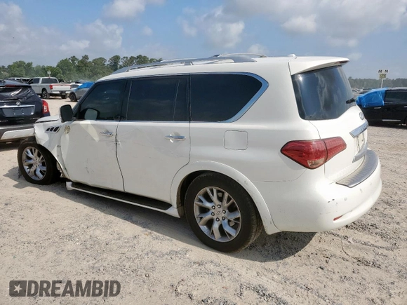 2014 Infiniti QX80 with VIN JN8AZ2NF9E9556026, listed as a Copart auction lot 58064825 with 177,104 mi miles and Salvage title. Bid and sale history available at DreamBid. Image 2.