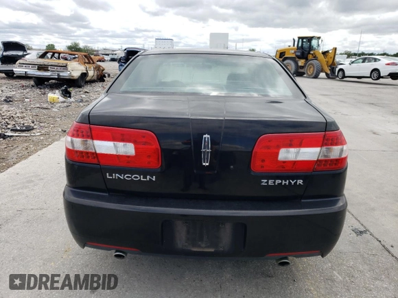 2006 Lincoln Zephyr z VIN 3LNHM26106R660031, wystawiony jako Copart lot #52025675 z przebiegiem 98 649 mil mil oraz Szkoda całkowita • Salvage title. Historia ofert i sprzedaży dostępna na DreamBid. Obrazek 6.
