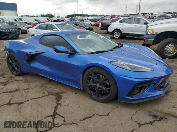 2021 Chevrolet Corvette 2LT with VIN 1G1YB3D48M5124739, listed as a Copart auction lot 65192324 with 38,415 mi miles and Clean Title. Bid and sale history available at carsss.com. Image 4.