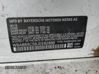 2018 BMW 3 Series 330i with VIN WBA8B9C56JEE82888, listed as a Copart auction lot 62343025 with 40,851 mi miles and Salvage title. Bid and sale history available at DreamBid. Image 12.