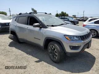 2021 Jeep Compass Trailhawk with VIN 3C4NJDDB6MT564816, listed as a Copart auction lot 57534505 with 87,177 mi miles and Salvage title. Bid and sale history available at DreamBid. Image 4.