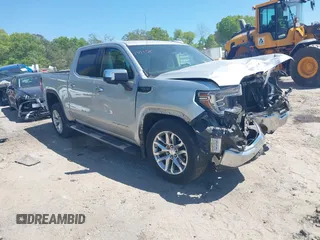 2019 GMC Sierra 1500 SLT z VIN 3GTP8DED5KG229850, wystawiony jako IAAI lot #42042311 z przebiegiem Nie podano mil oraz . Historia ofert i sprzedaży dostępna na DreamBid. Obrazek 1.