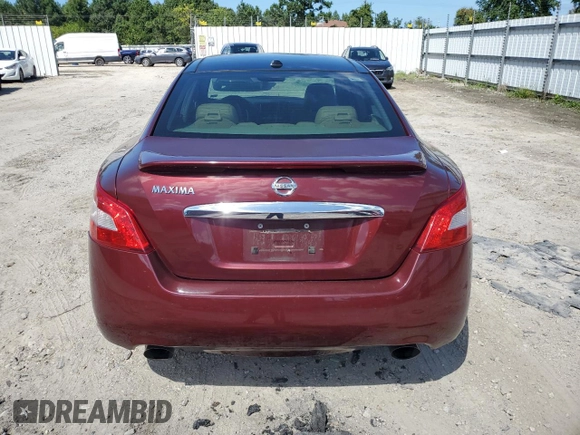 2009 Nissan Maxima SV with VIN 1N4AA51E69C820089, listed as a Copart auction lot 66046043 with 243,382 mi miles and Non Repairable. Bid and sale history available at DreamBid. Image 6.
