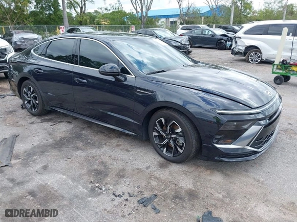 2024 Hyundai Sonata SEL with VIN KMHL64JA1RA354932, listed as a IAAI auction lot 41907964 with 15,743 mi miles. Bid and sale history available at carsss.com. Image 1.