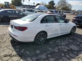 2023 Mercedes-Benz E-Class E 350 with VIN W1KZF8DB8PB146909, listed as a Copart auction lot 42498035 with 7,476 mi miles and Salvage Title. Bid and sale history available at carsss.com. Image 3.