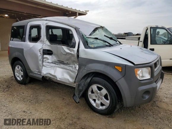 2005 Honda Element LX with VIN 5J6YH183X5L004587, listed as a Copart auction lot 51004475 with Not Provided miles and Salvage Title. Bid and sale history available at DreamBid. Image 4.