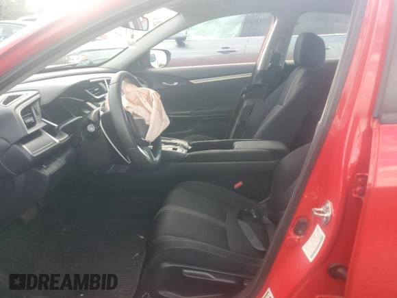2018 Honda Civic EX with VIN 2HGFC2F74JH530701, listed as a Copart auction lot 74676554 with 69,624 mi miles and Salvage Title. Bid and sale history available at DreamBid. Image 7.