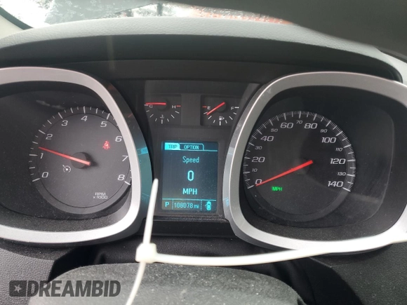 2013 Chevrolet Equinox LS with VIN 2GNALBEK1D1251032, listed as a Copart auction lot 50982045 with 108,078 mi miles and Salvage Title. Bid and sale history available at carsss.com. Image 9.