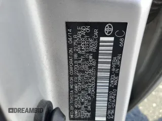 2014 Toyota Prius Four with VIN JTDKN3DUXE0371487, listed as a Copart auction lot 53152225 with 229,390 mi miles and Salvage Title. Bid and sale history available at DreamBid. Image 12.