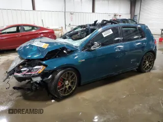 2019 Volkswagen Golf GTI S with VIN 3VW6T7AU0KM014425, listed as a Copart auction lot 44940005 with 0 mi miles and Salvage Title. Bid and sale history available at carsss.com. Image 1.
