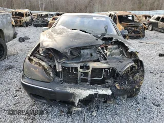 2002 Mercedes-Benz S-Class 5.0L with VIN WDBNG75J72A274447, listed as a Copart auction lot 45355435 with 0 mi miles and Salvage Title. Bid and sale history available at carsss.com. Image 5.