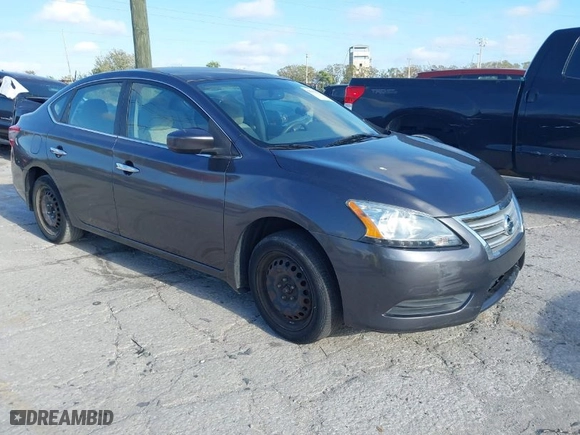 2014 Nissan Sentra S with VIN 3N1AB7AP8EY311288, listed as a IAAI auction lot 41471210 with 134,727 mi miles. Bid and sale history available at carsss.com. Image 1.