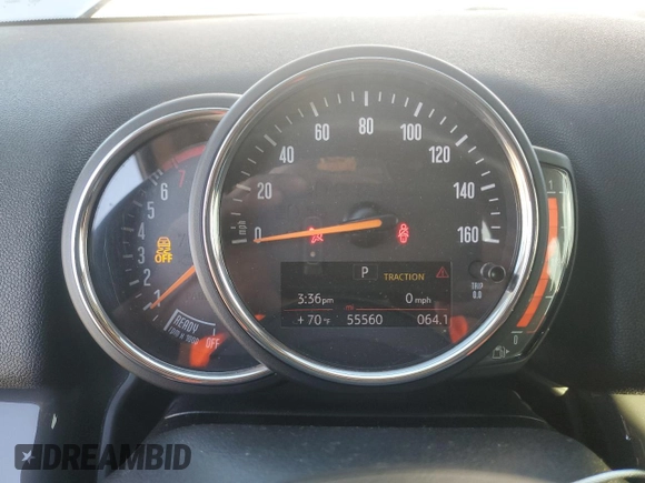 2019 MINI Countryman Cooper S with VIN WMZYT3C54K3E97691, listed as a Copart auction lot 88588295 with 55,560 mi miles and Salvage title. Bid and sale history available at DreamBid. Image 9.