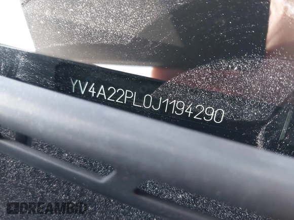 2018 Volvo XC90 Inscription with VIN YV4A22PL0J1194290, listed as a IAAI auction lot 41650320 with Not Provided miles. Bid and sale history available at carsss.com. Image 9.