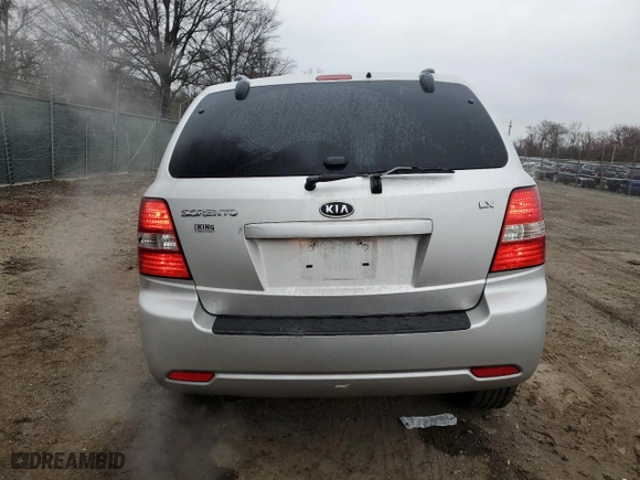 2009 Kia Sorento LX with VIN KNDJC735695873795, listed as a Copart auction lot 50364355 with 102,307 mi miles and Salvage Title. Bid and sale history available at carsss.com. Image 6.