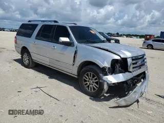 2013 Ford Expedition Max Limited with VIN 1FMJK1K56DEF54838, listed as a Copart auction lot 67055604 with 146,879 mi miles and Salvage title. Bid and sale history available at DreamBid. Image 4.