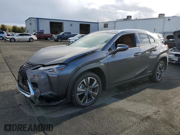 2022 Lexus UX 250h z VIN JTHX9JBH2N2054570, wystawiony jako Copart lot #81029604 z przebiegiem 28 698 mil mil oraz Szkoda całkowita • Salvage title. Historia ofert i sprzedaży dostępna na DreamBid. Obrazek 1.