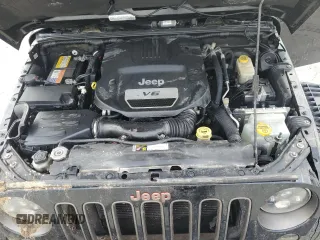 2016 Jeep Wrangler Unlimited 75th Anniversary with VIN 1C4HJWEG3GL198641, listed as a Copart auction lot 55892035 with 128,702 mi miles and Salvage title. Bid and sale history available at DreamBid. Image 12.