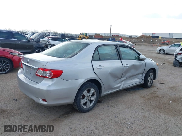 2011 Toyota Corolla L with VIN 2T1BU4EEXBC571707, listed as a IAAI auction lot 41884755 with 200,210 mi miles. Bid and sale history available at carsss.com. Image 4.