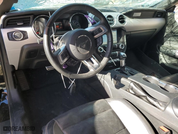 2017 Ford Mustang GT with VIN 1FA6P8CF2H5301202, listed as a Copart auction lot 47100975 with 52,699 mi miles and Salvage Title. Bid and sale history available at carsss.com. Image 8.