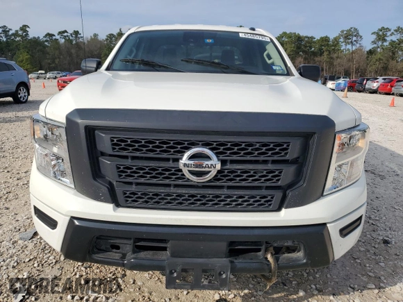 2021 Nissan Titan S with VIN 1N6AA1ECXMN510209, listed as a Copart auction lot 45485795 with 71,495 mi miles and Salvage title. Bid and sale history available at DreamBid. Image 5.