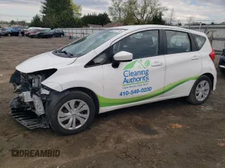 2018 Nissan Note SV with VIN 3N1CE2CPXJL355770, listed as a Copart auction lot 52781745 with 68,847 mi miles and Salvage Title. Bid and sale history available at DreamBid. Image 1.