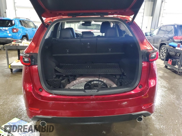 2025 Mazda CX-5 2.5 S Premium Plus Package with VIN JM3KFBEM5S0560900, listed as a Copart auction lot 45981575 with 1,499 mi miles and Salvage Title. Bid and sale history available at carsss.com. Image 6.