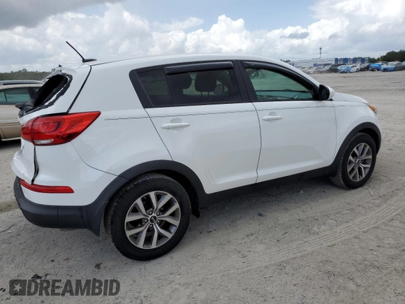 2016 Kia Sportage LX with VIN KNDPB3AC2G7871857, listed as a Copart auction lot 51320345 with 155,057 mi miles and Salvage Title. Bid and sale history available at carsss.com. Image 3.