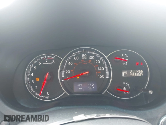 2014 Nissan Maxima S with VIN 1N4AA5AP6EC496752, listed as a IAAI auction lot 42682779 with 211,456 mi miles and . Bid and sale history available at DreamBid. Image 7.