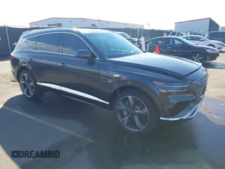 2025 Genesis GV80 Prestige with VIN KMUHEESC9SU247860, listed as a IAAI auction lot 41384609 with 1,819 mi miles and . Bid and sale history available at DreamBid. Image 1.