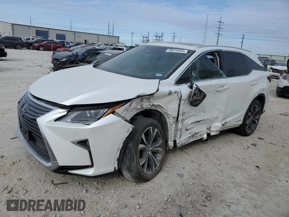 2019 Lexus RX with VIN JTJDGKCA1K2007668, listed as a Copart auction lot 36819493 with 72,028 mi miles. Bid and sale history available at carsss.com. Image 1.