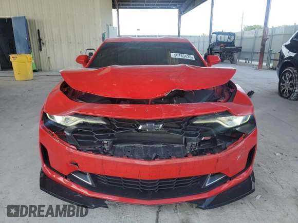 2021 Chevrolet Camaro 1LT with VIN 1G1FB1RS9M0123471, listed as a Copart auction lot 56180435 with 24,703 mi miles and Salvage title. Bid and sale history available at DreamBid. Image 5.