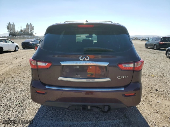2014 Infiniti QX60 Hybrid with VIN 5N1CL0MN4EC520102, listed as a Copart auction lot 46447745 with NaN miles and Salvage Title. Bid and sale history available at carsss.com. Image 6.
