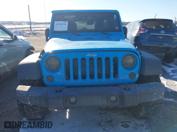 2018 Jeep Wrangler JK Unlimited Sport with VIN 1C4BJWDG6JL824178, listed as a IAAI auction lot 41420336 with 77,816 mi miles. Bid and sale history available at carsss.com. Image 12.