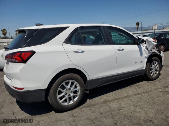 2024 Chevrolet Equinox LS with VIN 3GNAXHEGXRL138690, listed as a Copart auction lot 52416625 with 6,552 mi miles and Salvage Title. Bid and sale history available at carsss.com. Image 3.