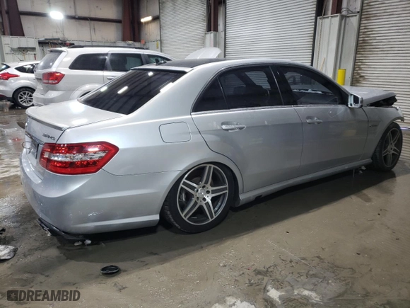 2010 Mercedes-Benz E-Class E 63 AMG with VIN WDDHF7HB9AA154773, listed as a Copart auction lot 46449995 with 88,245 mi miles and Salvage Title. Bid and sale history available at carsss.com. Image 3.