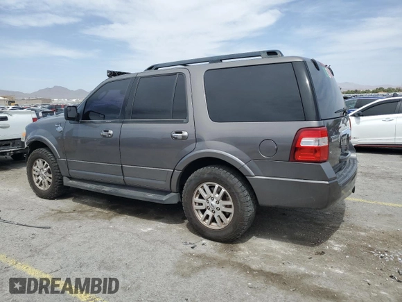 2014 Ford Expedition King Ranch with VIN 1FMJU1J58EEF44468, listed as a Copart auction lot 56375275 with 214,801 mi miles and Salvage title. Bid and sale history available at DreamBid. Image 2.