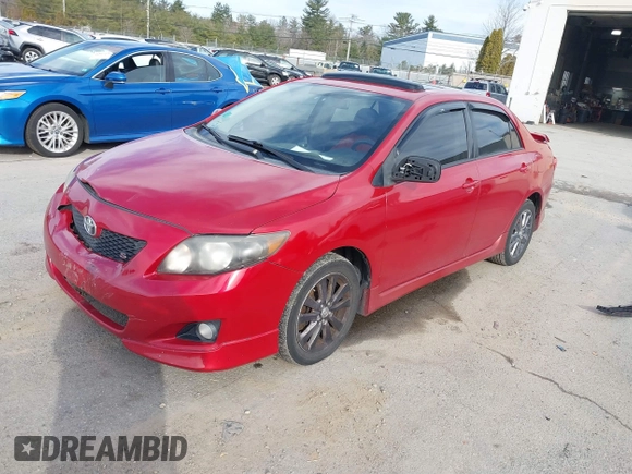 2009 Toyota Corolla with VIN 2T1BU40E89C009936, listed as a IAAI auction lot 41826017 with 217,146 mi miles. Bid and sale history available at carsss.com. Image 2.