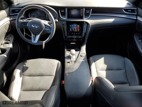 2022 Infiniti QX50 LUXE with VIN 3PCAJ5BB0NF113033, listed as a Copart auction lot 71953474 with 25,233 mi miles and Salvage Title. Bid and sale history available at carsss.com. Image 8.
