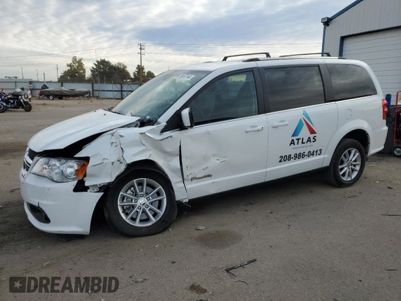 2019 Dodge Grand Caravan SXT with VIN 2C7WDGCG4KR777499, listed as a Copart auction lot 76657144 with 25,541 mi miles and Salvage Title. Bid and sale history available at DreamBid. Image 1.